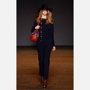 Marc Jacobs Runway Annabel Wool Military High Waist Pant
